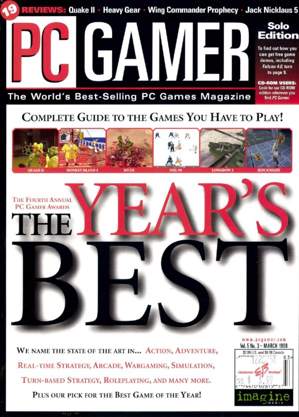PC Gamer US   Issue 046 (Vol. 5 No. 3   Mar 1998) cover